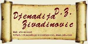 Đenadija Živadinović vizit kartica
